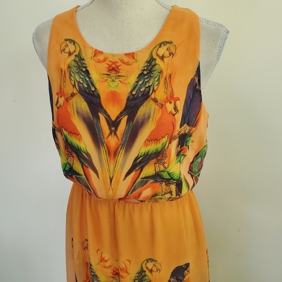 W118 by Walter Baker Orange Parrot Maxi Dress - Picture 8 of 10